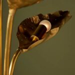 DECORATIVE CHANDELIER WITH PIERCED LEAF DETAIL