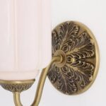 THE ELOISE SCALLOP PINK GLASS WALL SCONCE