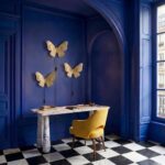 DECORATIVE GOLD BUTTERFLY WALL LIGHT