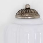 THE ELOISE DECORATIVE SCALLOP WHITE GLASS WALL SCONCE