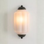 THE ELOISE DECORATIVE SCALLOP BLUSH PINK WALL SCONCE