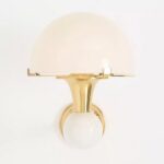 MERVE KAHRAMAN MUSHROOM GLASS CREAM SCONCE WALL LIGHT