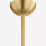 BLEECKER RIBBED ARTISAN GLASS PENDANT | LAMPS WITH GOLD