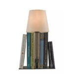 OLDKNOW POLISHED STONE DECORATIVE BOOKCASE LAMP