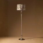 DECORATIVE ANTIQUE NICKEL FLOOR LAMP BASE