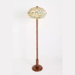 DUMPLING WREN WOOD ACCENT FLOOR LAMP