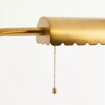 SIMONE SCALLOPED BRASS FLOOR LAMP FOR READING