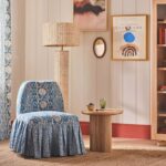 CIREBON DECORATIVE FLOOR LAMP WITH RATTAN DETAIL