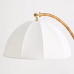MONTAGUE METAL FLOOR LIGHT WITH OVERARCHING DESIGN