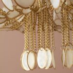 OVAL CAPIZ HANGING CHANDELIER