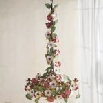 DREAM DECORATIVE FLORAL CHANDELIER WITH CANDLE LIGHTS