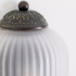 THE ELOISE DECORATIVE SCALLOP CLEAR GLASS WALL SCONCE