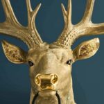 GOLD STAG ACCENT WALL LIGHT