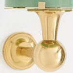 MERVE KAHRAMAN GREEN MUSHROOM GLASS WALL SCONCE LIGHT