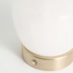APPLE ALABASTER CORDLESS TABLE LAMP WITH RECHARGEABLE DESIGN