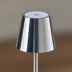 POLDINA PRO MICRO METALLIC RECHARGEABLE TABLE LAMP WITH CORDLESS DESIGN