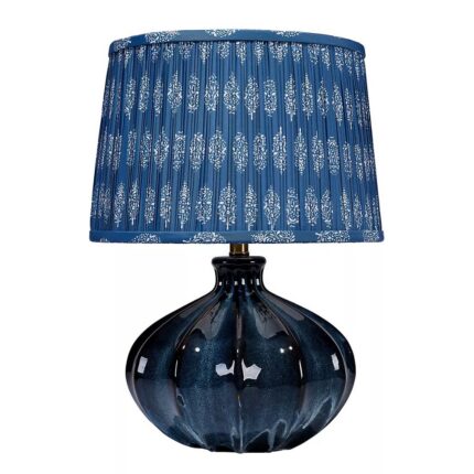 HERSHEY BLUE CERAMIC TABLE LAMP
